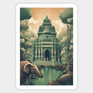 Indian Hindu Temple Sticker